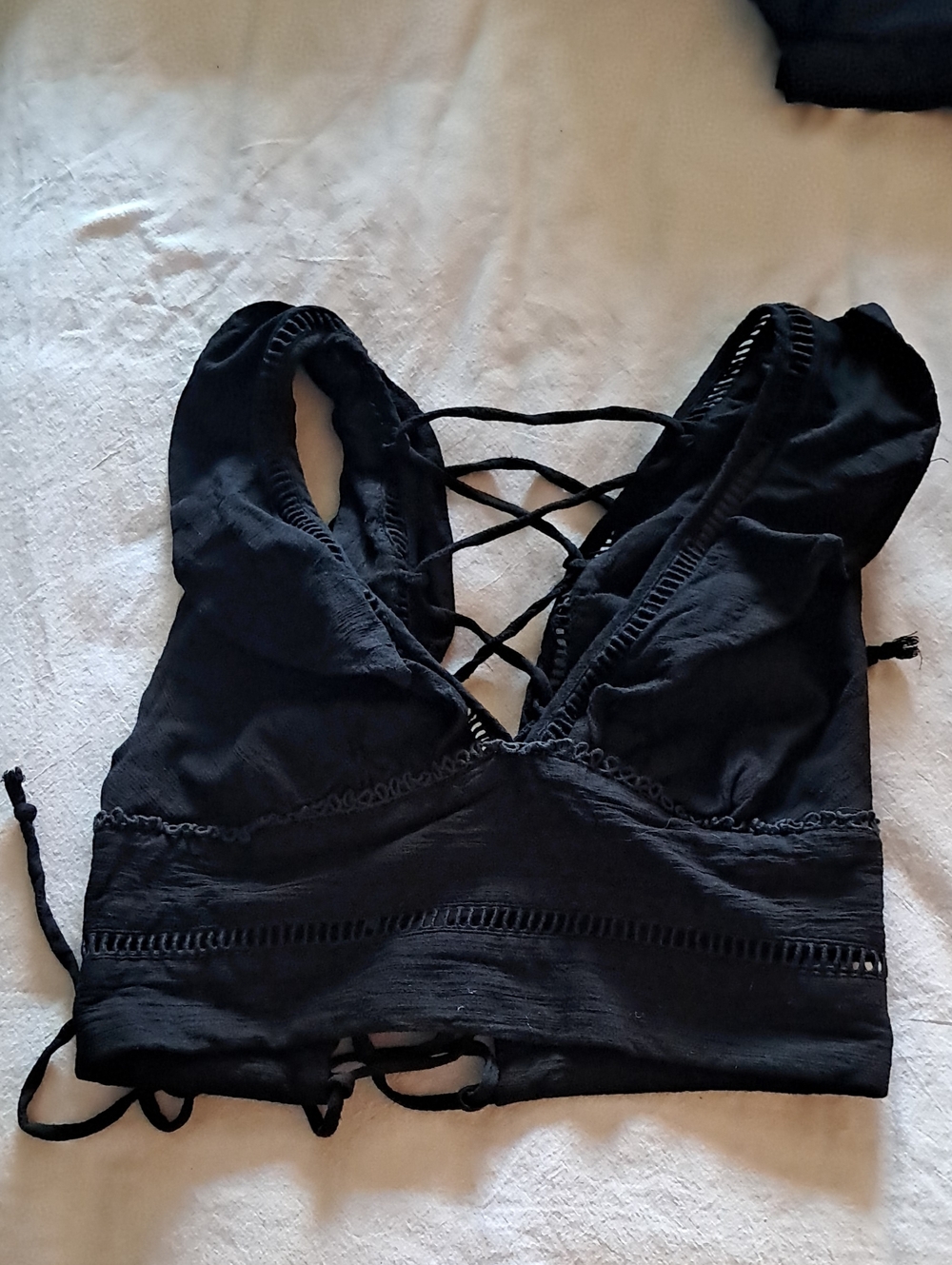 Free People Tie Crop Top